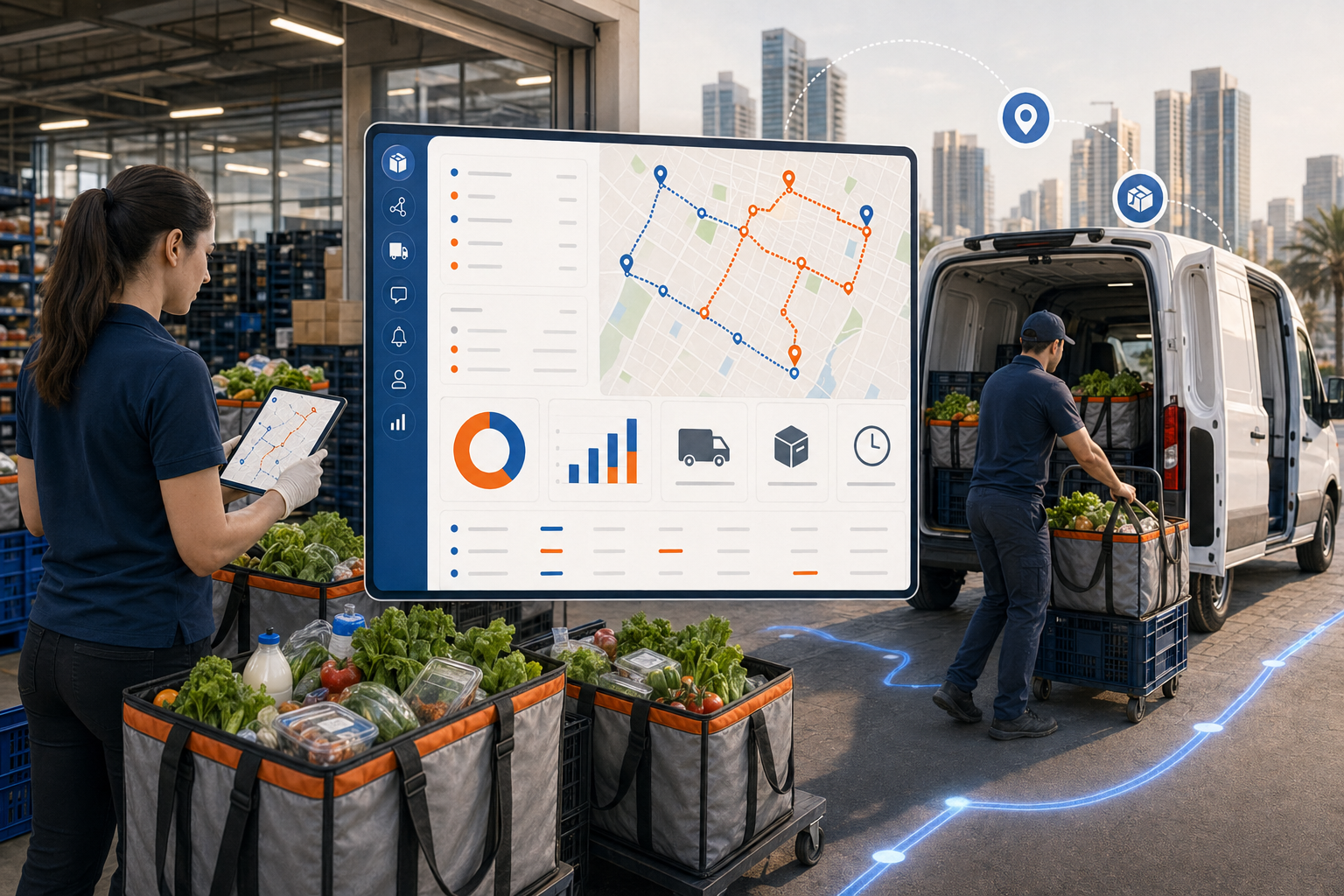 Imagen hero para Mejor software de entregas para supermercados de Israel en 2026 con contexto operativo de Israel