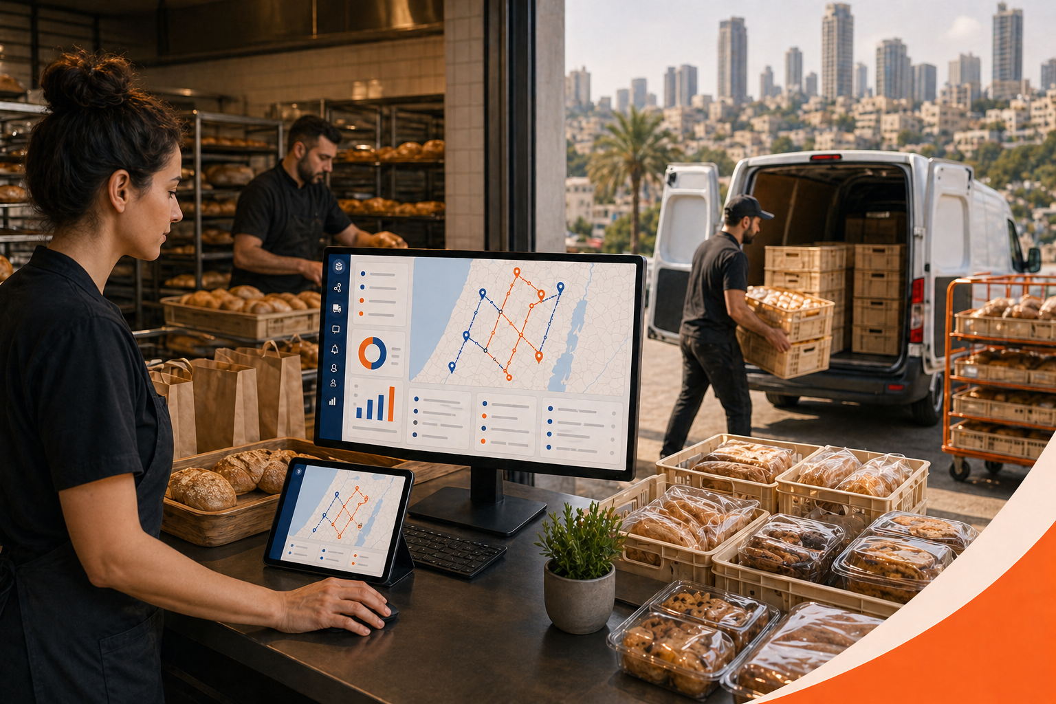 Hero image for Best Delivery Software for Bakeries in 2026 with an Israeli delivery operations context