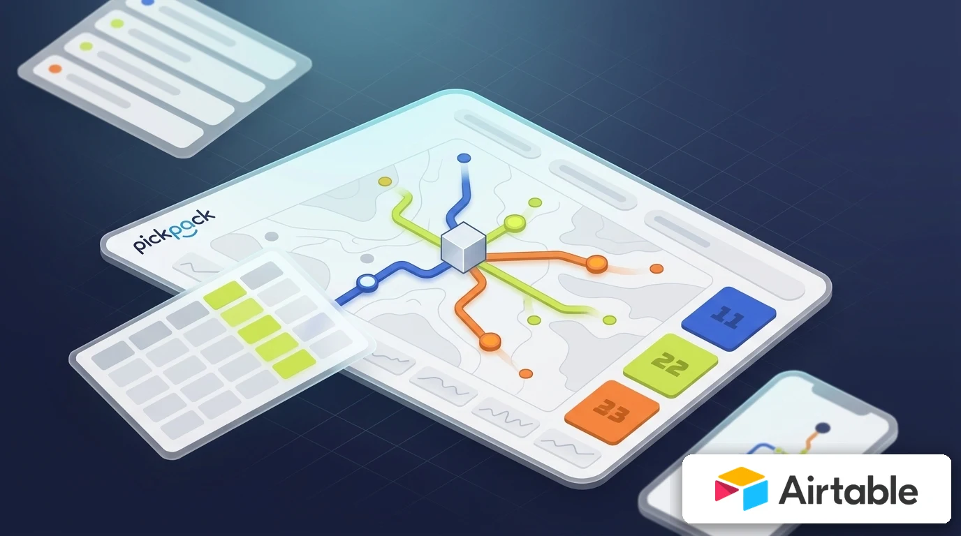 PickPack + airtable integration — delivery management visual