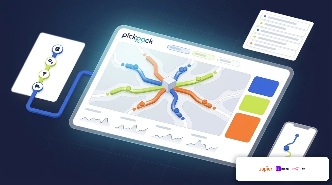 PickPack + automation integration — delivery management visual