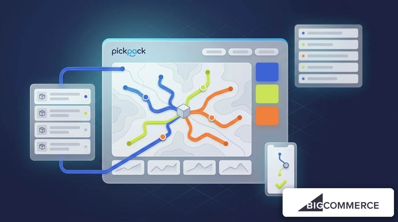 PickPack + bigcommerce integration — delivery management visual
