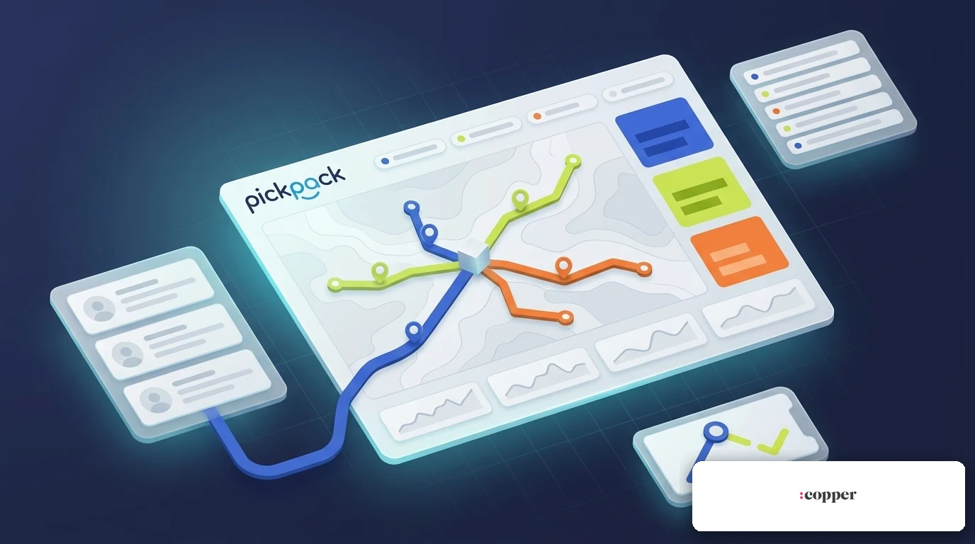 PickPack + copper integration — delivery management visual