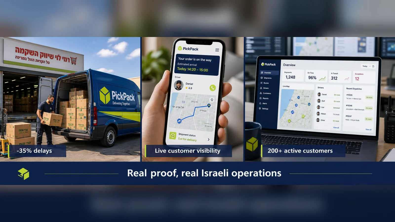 PickPack customer outcomes in Israeli operations — Rami Levy, Gourmet Group, Telepharma