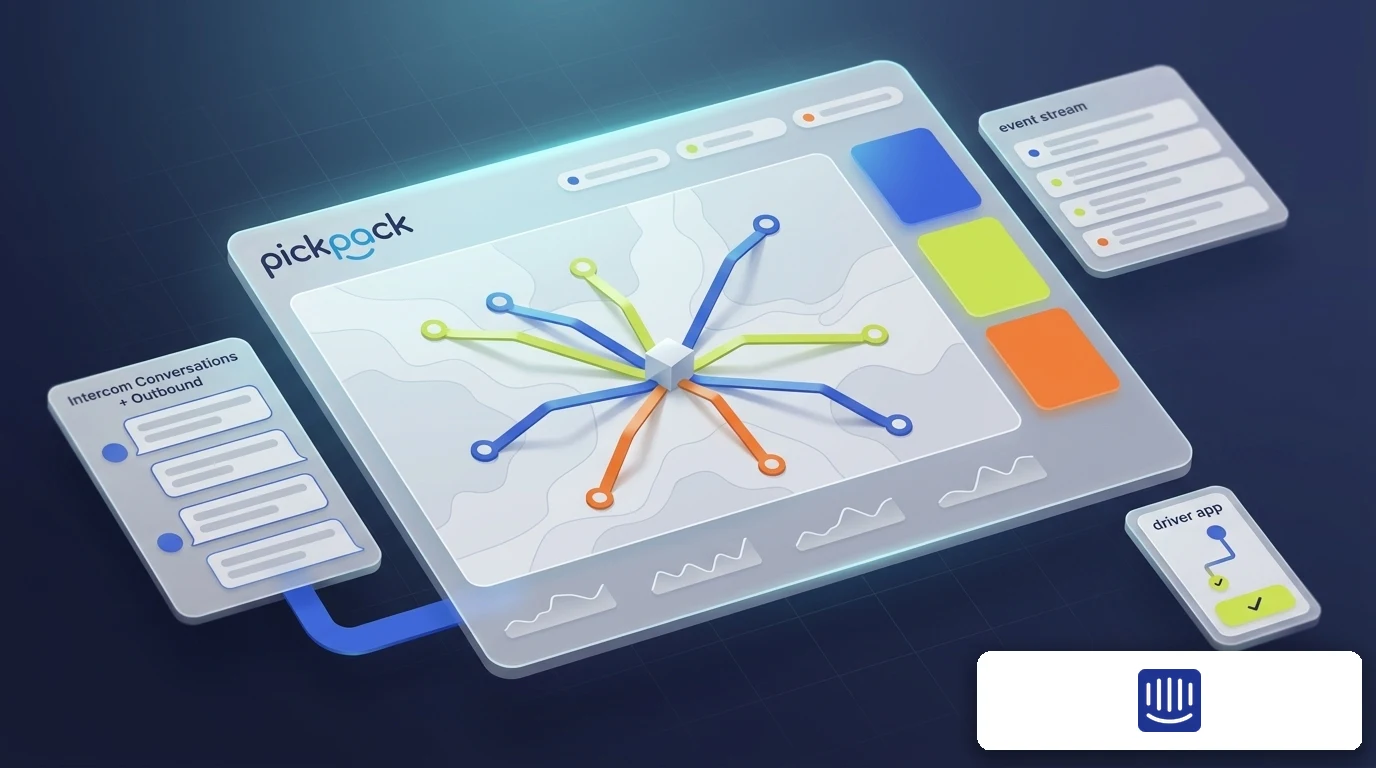 PickPack + intercom integration — delivery management visual