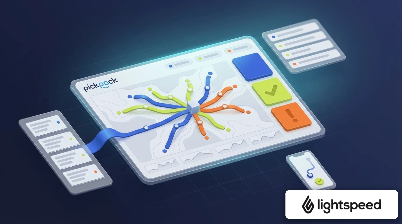 PickPack + lightspeed integration — delivery management visual