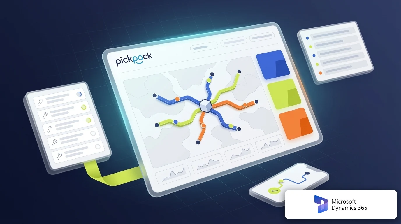 PickPack + microsoft dynamics integration — delivery management visual