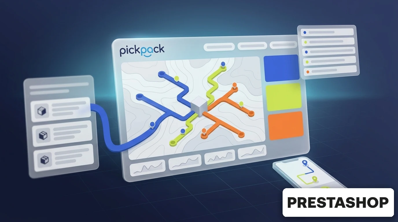 PickPack + prestashop integration — delivery management visual