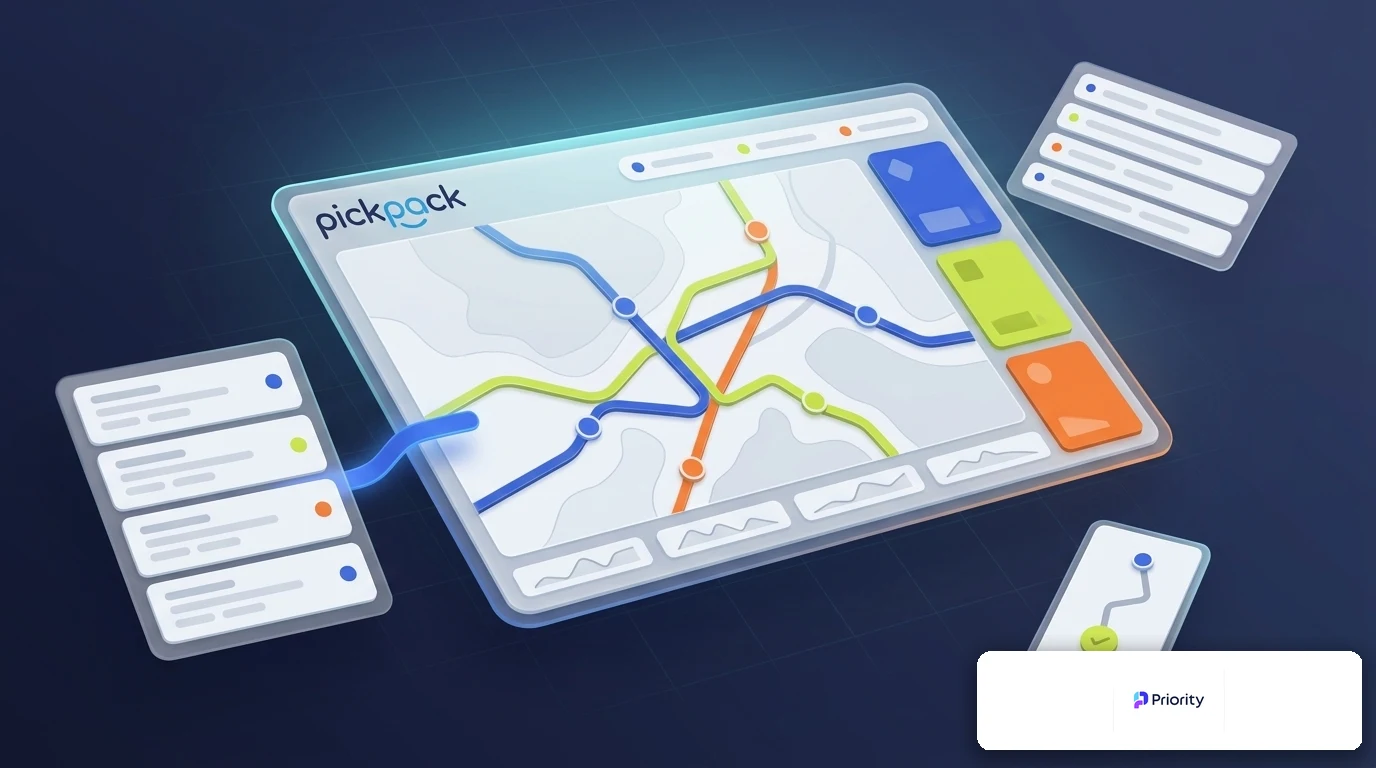 PickPack + priority integration — delivery management visual