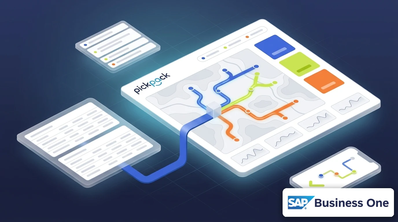 PickPack + sap business one integration — delivery management visual