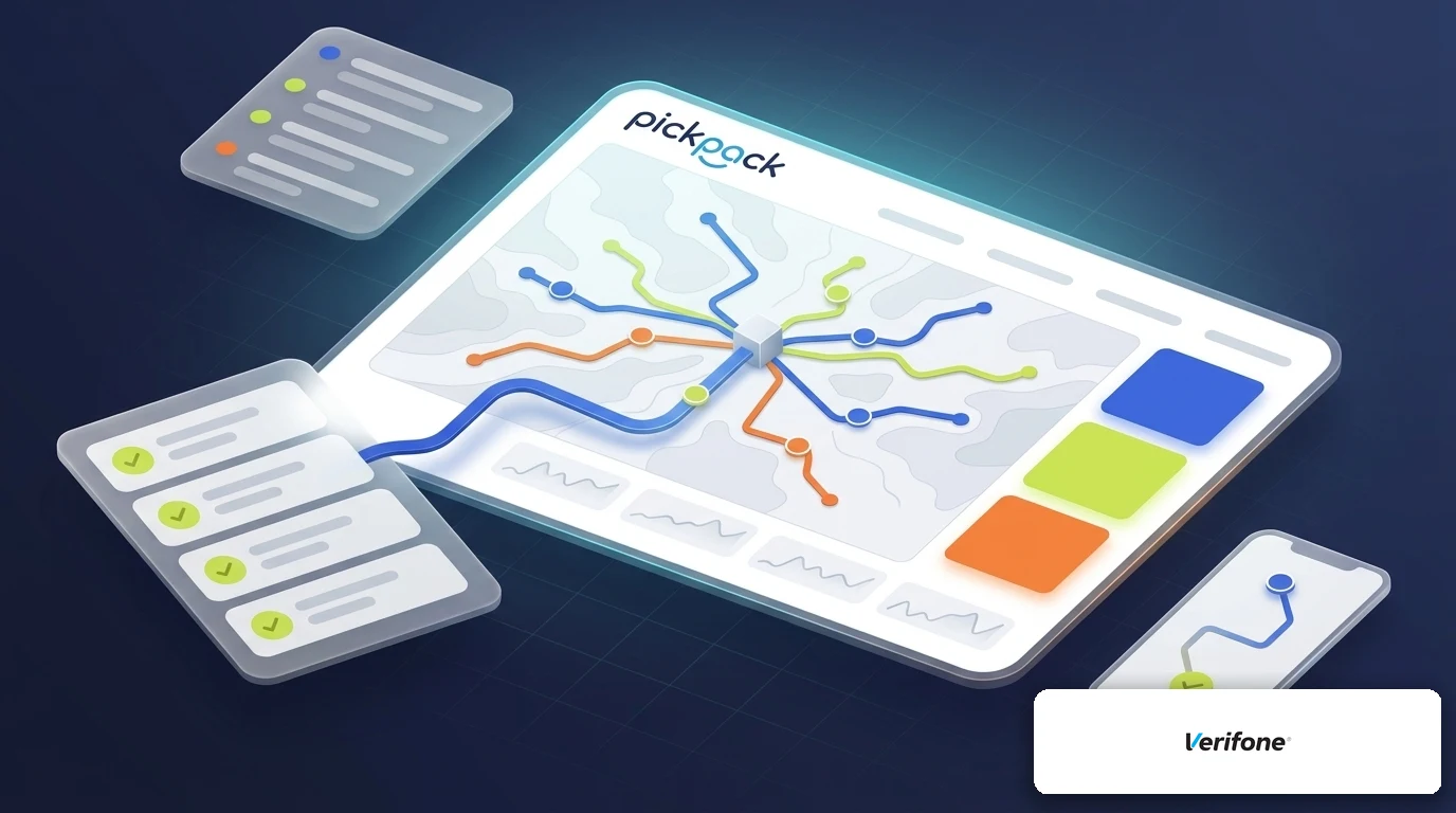 PickPack + verifone integration — delivery management visual
