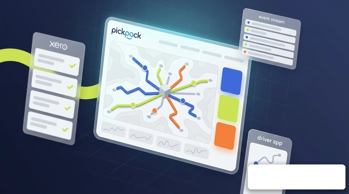 PickPack + xero integration — delivery management visual