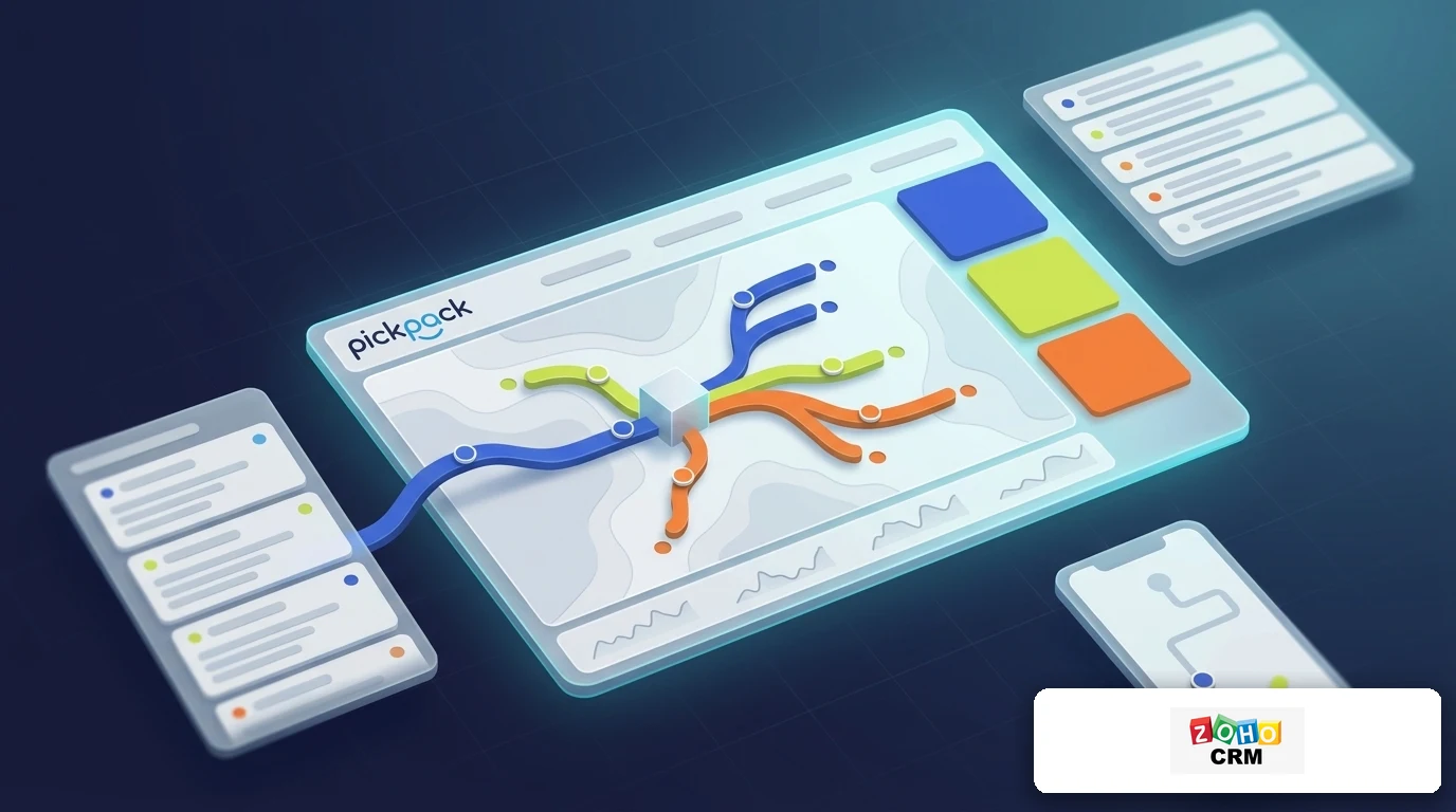 PickPack + zoho crm integration — delivery management visual