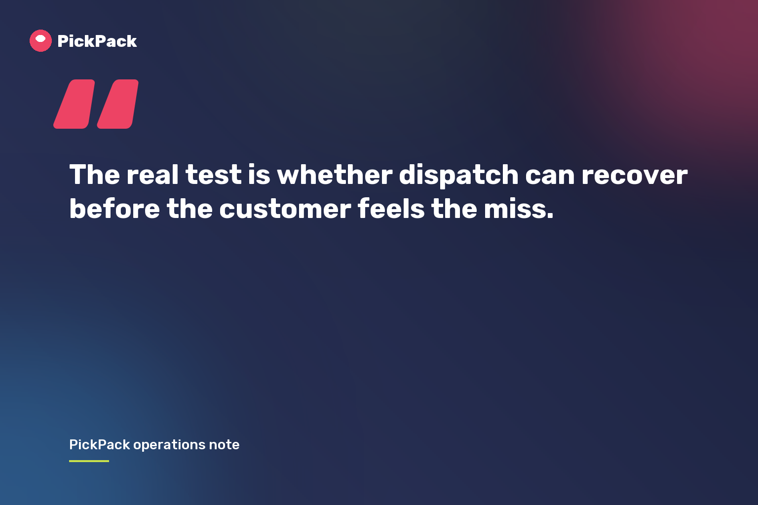 operations quote card - route optimization software