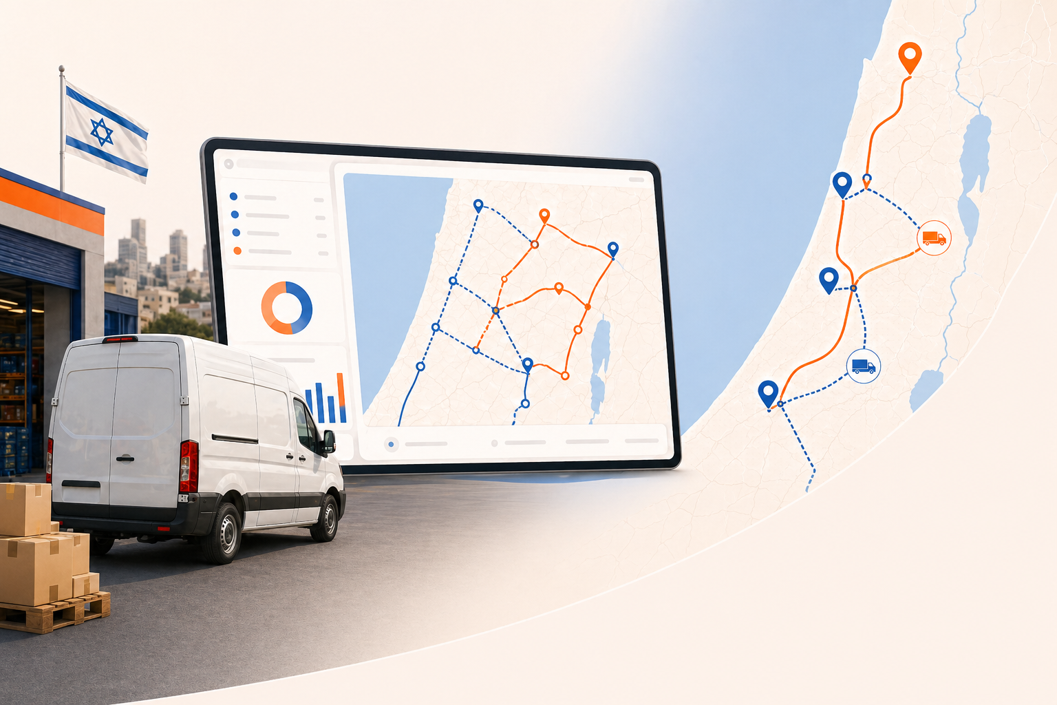 Imagen hero para Por que el software de optimizacion de rutas sigue importando en 2026 con contexto operativo de Israel