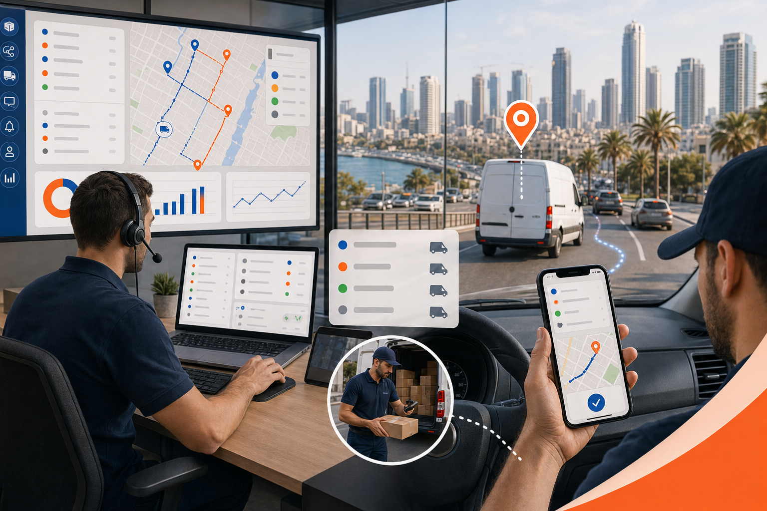 Hero image for Vehicle Tracking and Mobile Apps: What Actually Improves Delivery Control with an Israeli delivery operations context